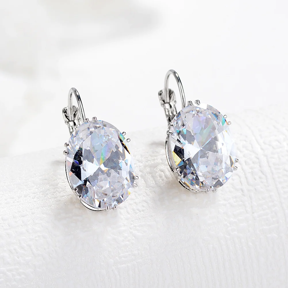 Oval Cut Earrings - Image 2