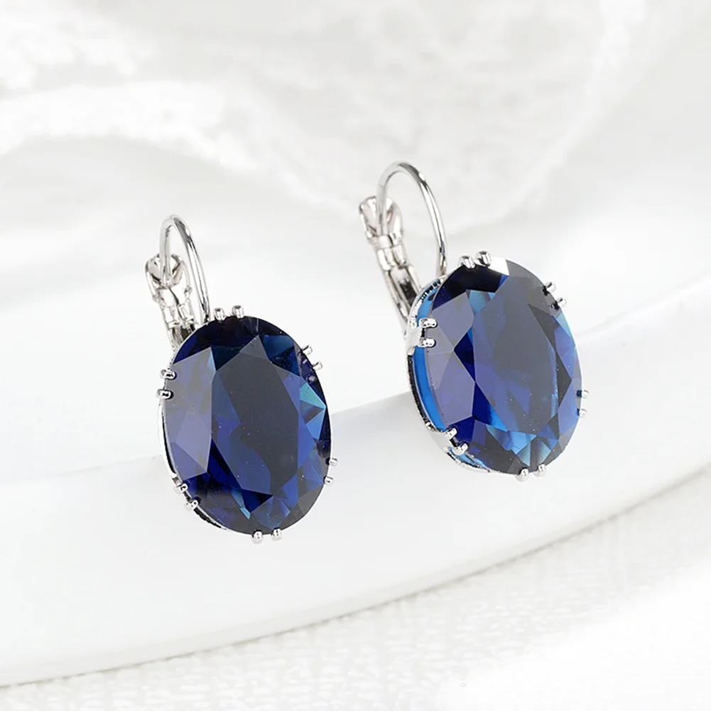 Oval Cut Earrings - Image 4