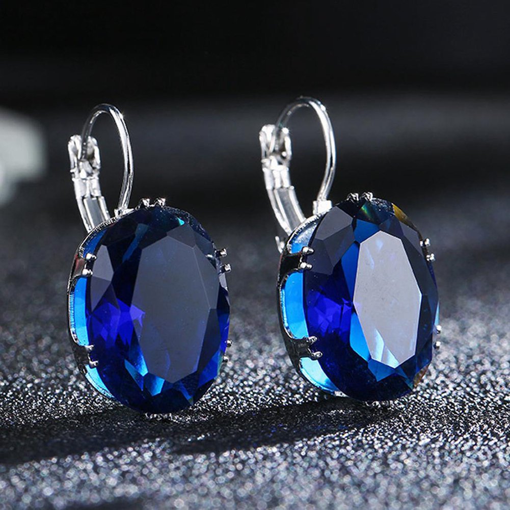 Oval Cut Earrings - Image 8