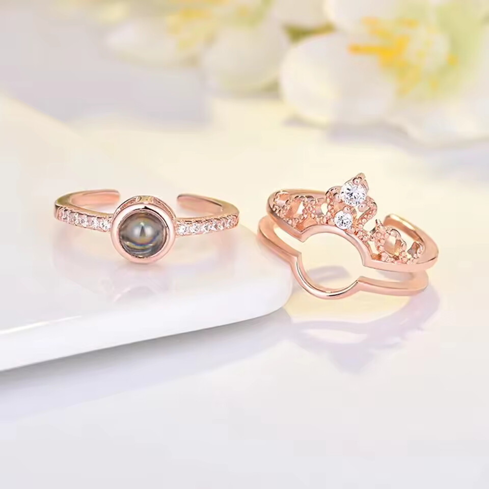 I love you in 100 languages adjustable ring
